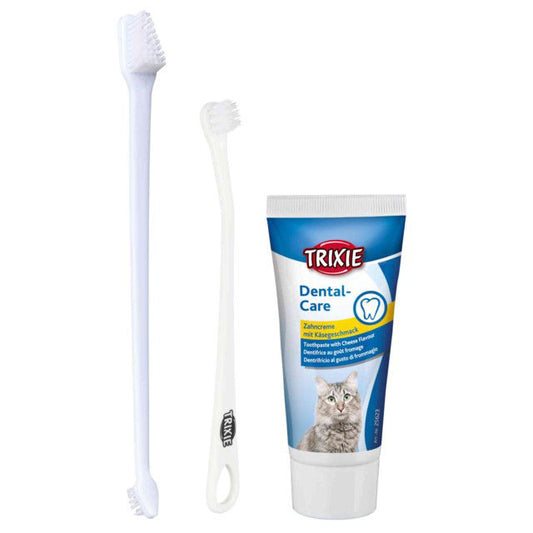 TRIXIE  Rinkinys dantų higienai KATĖMS, 50 g