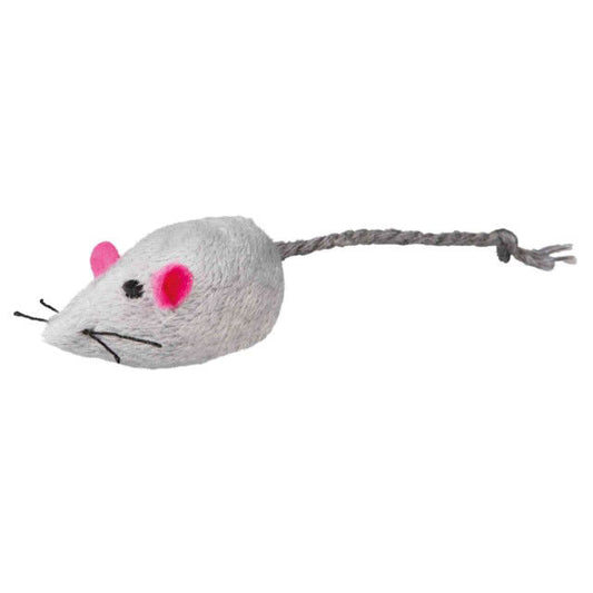 TRIXIE  Pelė su skambučiu, pliušas, su kačių mėta, 5 cm