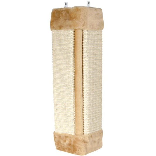 TRIXIE  Draskyklė kampams, sizalis-pliušas, su kačių mėta, 23x49 cm, natural-smėlio