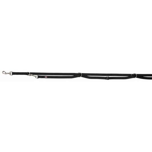 TRIXIE Premium pritaikomas pavadys, ilgas, XS-S 3m/15mm, juodas