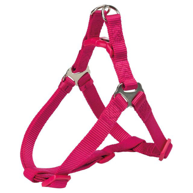 TRIXIE Premium One Touch petnešos, M 50-65cm/20mm, fuksia