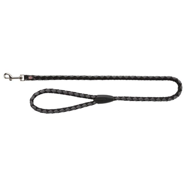 TRIXIE Cavo pavadys, S-M 1m/12mm, juodas/grafito