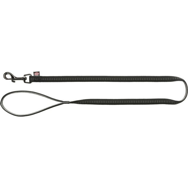 TRIXIE Softline Elegance pavadys, S 1m/15mm, juodas/grafito
