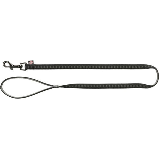 TRIXIE Softline Elegance pavadys, S 1m/15mm, juodas/grafito