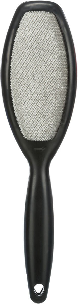 TRIXIE Pūkų surinkimo šepetys, dvipusis, 26 cm, juoda/raudona