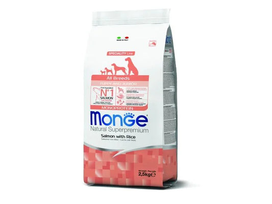 M11204 Monge Dry Dog Spec. Line - All Breeds Puppy Salmon & rice 2,5 kg
