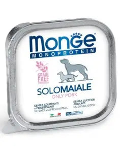 Monge Monoproteico “Solo” – šunų paštetas 100 % kiauliena, 150 g