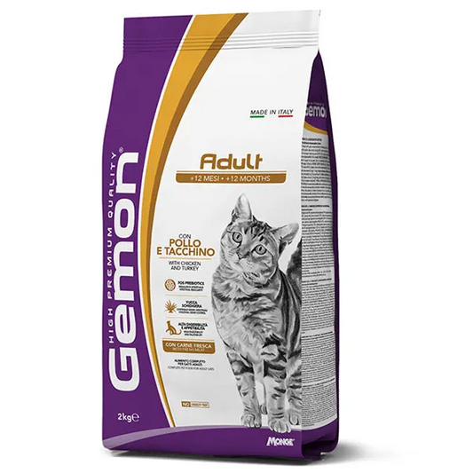 GEMON - Dry Cat Adult Complete su vištiena ir kalakutiena 2 kg