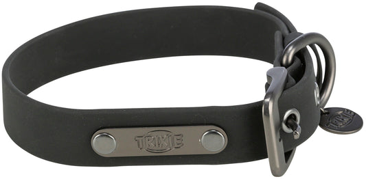 TRIXIE CityStyle antkaklis, PVC, M: 35-42 cm/20 mm, juodas