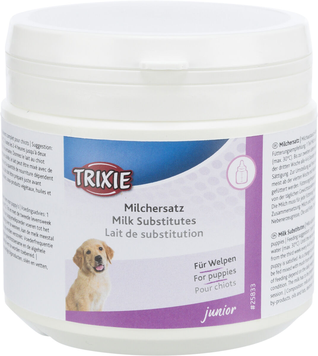 TRIXIE Pieno pakaitalas šuniukams, milteliai, 250 g