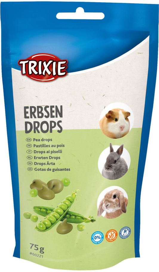 TRIXIE Žirnių lašeliai triušiams ir smulkiems graužikams, 75 g (pak.12)