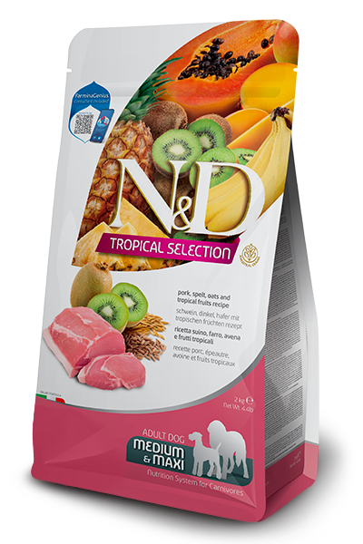 FARMINA N&D TROPICAL SELECTION - DOG Dry Pork ADULT MED&MAX 2 kg