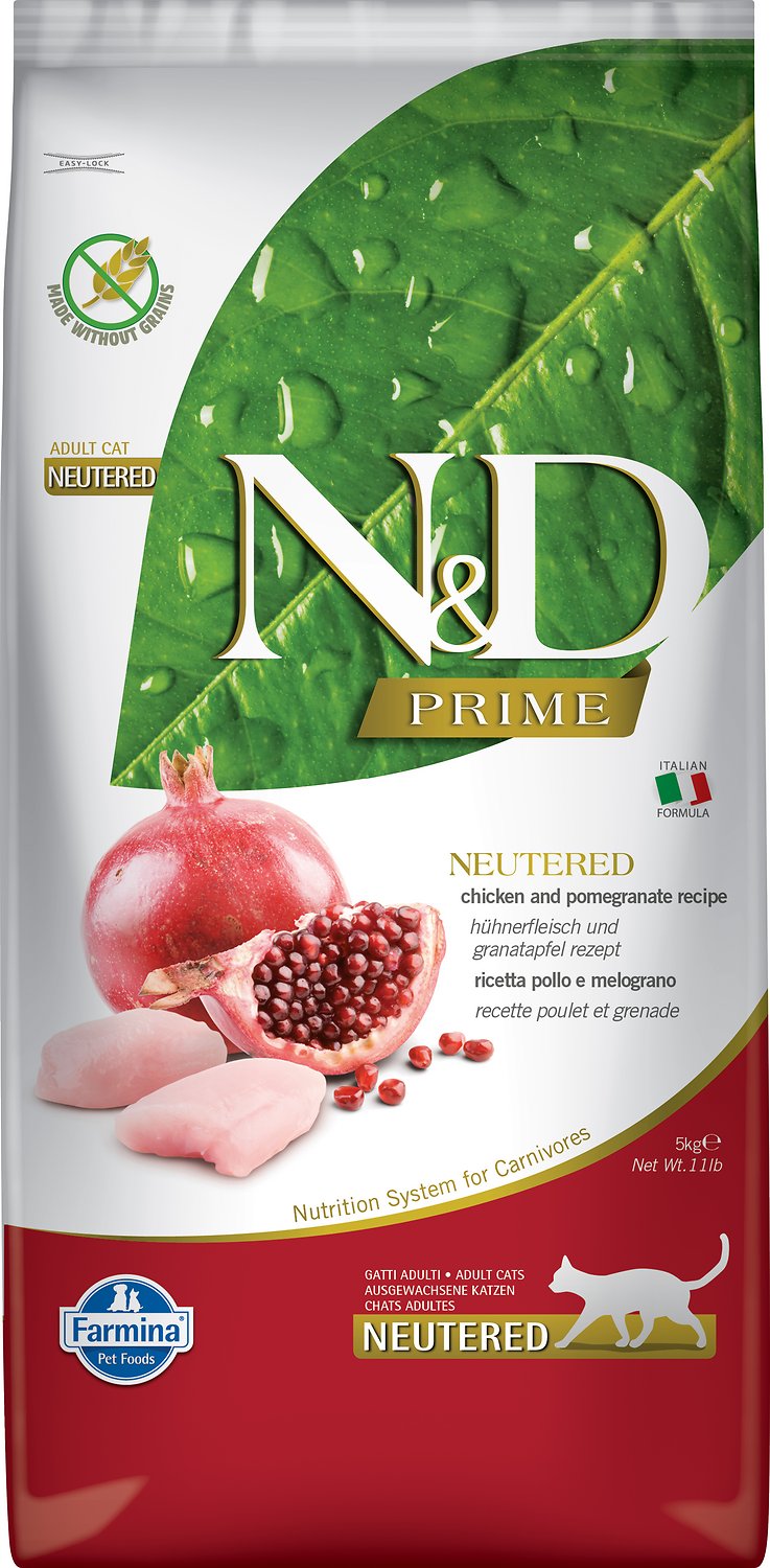 FARMINA N&D PRIME  - CAT Dry Chicken&Pomegr NEUTERED ADULT 5 kg
