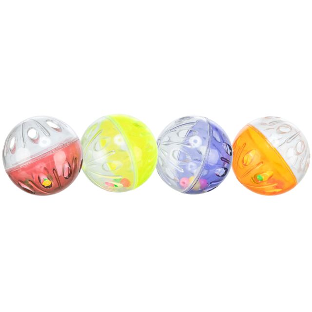 TRIXIE Barškančių kamuoliukų rinkinys, plastikas 4.5 cm, 4 vnt.