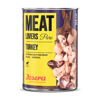 Josera Meat Lovers konservai šunims su kalakutiena, 800 g