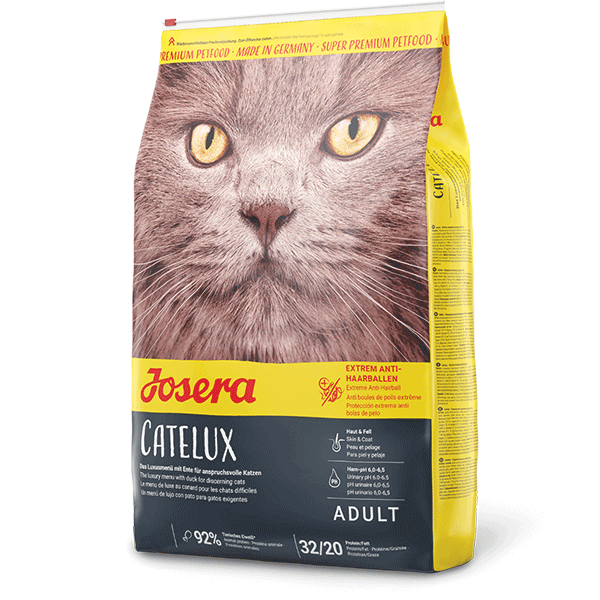 Josera Catelux sausas kačių maistas su paukštiena ir antiena, 10 kg