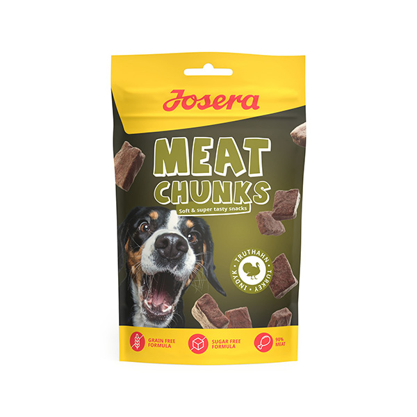 Josera Meat Chunks Turkey kalakutienos skanėstai šunims, 70 g