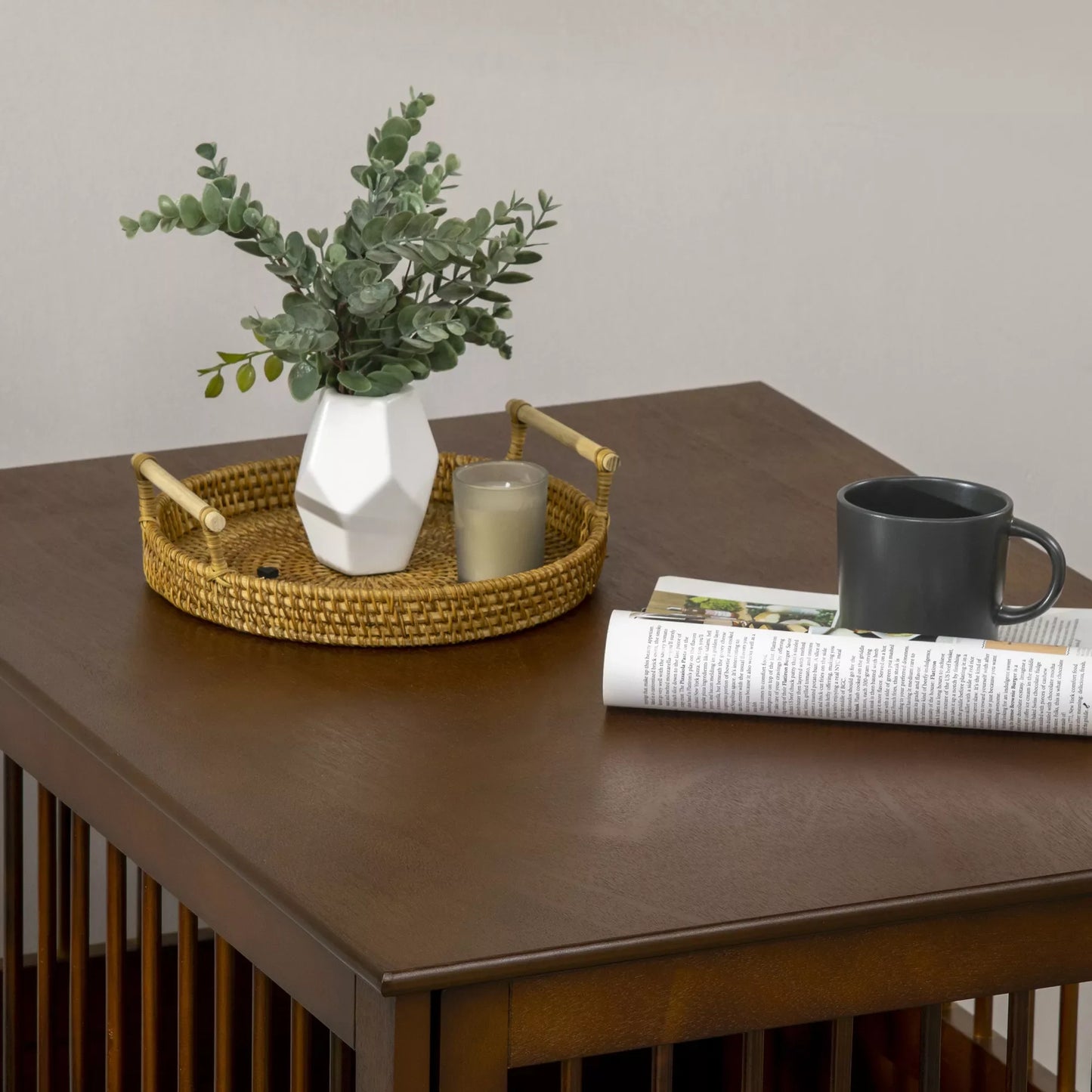 Suņu būris ar slēdzeni, pacelta pamatne, transportēšanas kaste, 80,5 cm x 59,5 cm x 67,5 cm, brūns