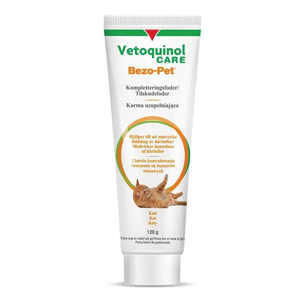 Vetoquinol Bezo-Pet pretmataino kamolu pasta kaķiem un suņiem, 120g
