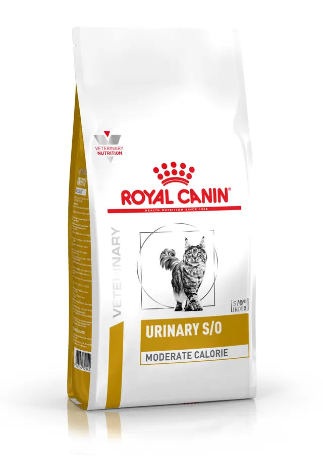 Royal Canin Veterinary Cat Urinary S/O Moderate Calorie visavertis pašaras katėms nuo struvitinių akmenų susidarymo