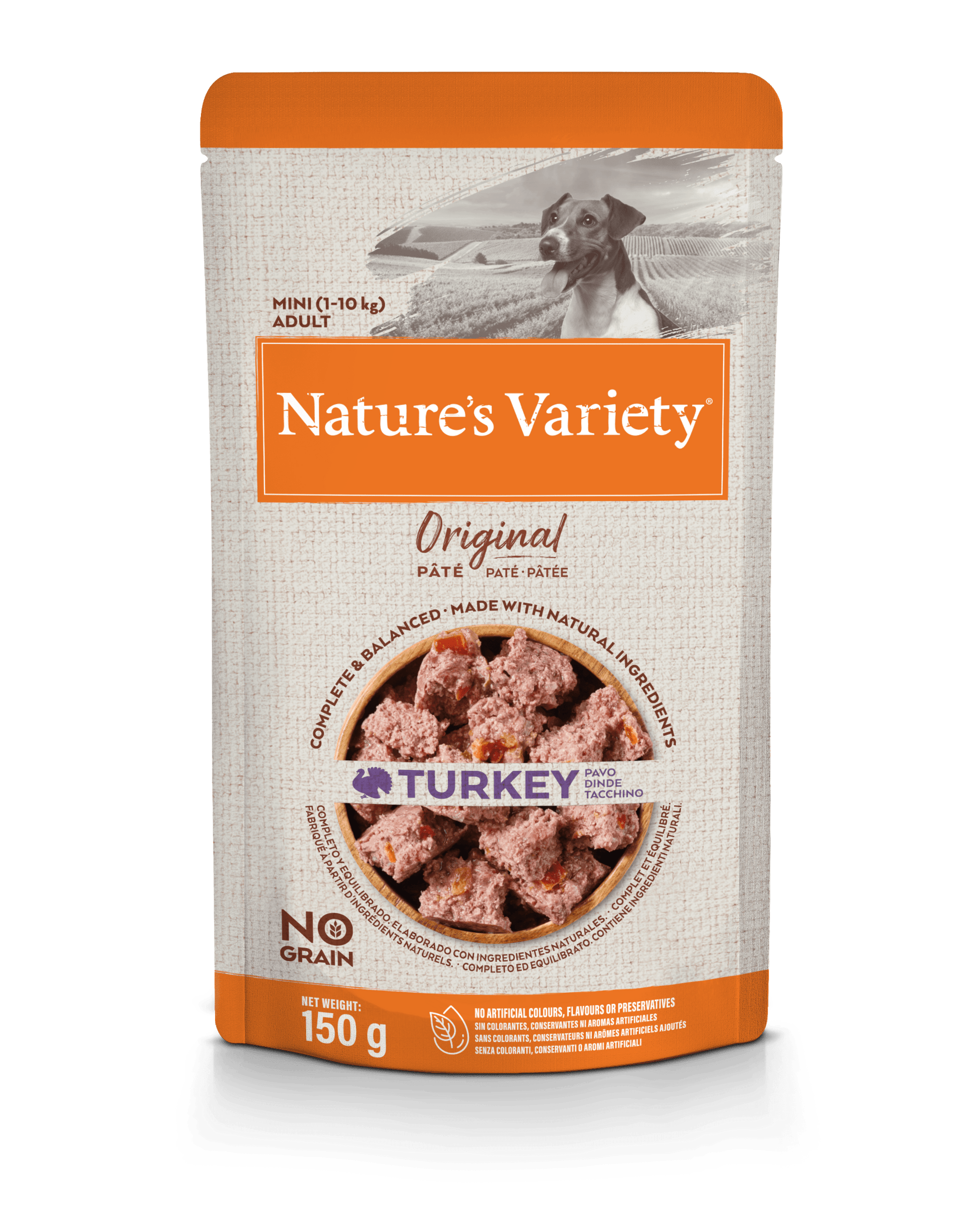 Nature's Variety Wet Original Mini Dog Konservai mažųjų veislių šunims su kalakutiena 150 g