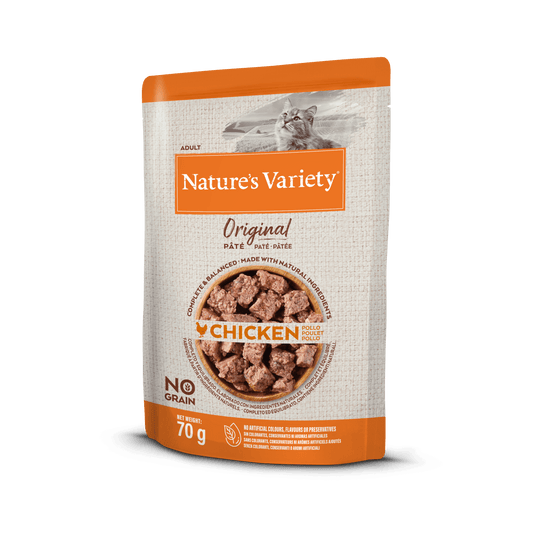 Nature's Variety mitrā oriģinālā kaķu barība konservētā ar vistu 70 g