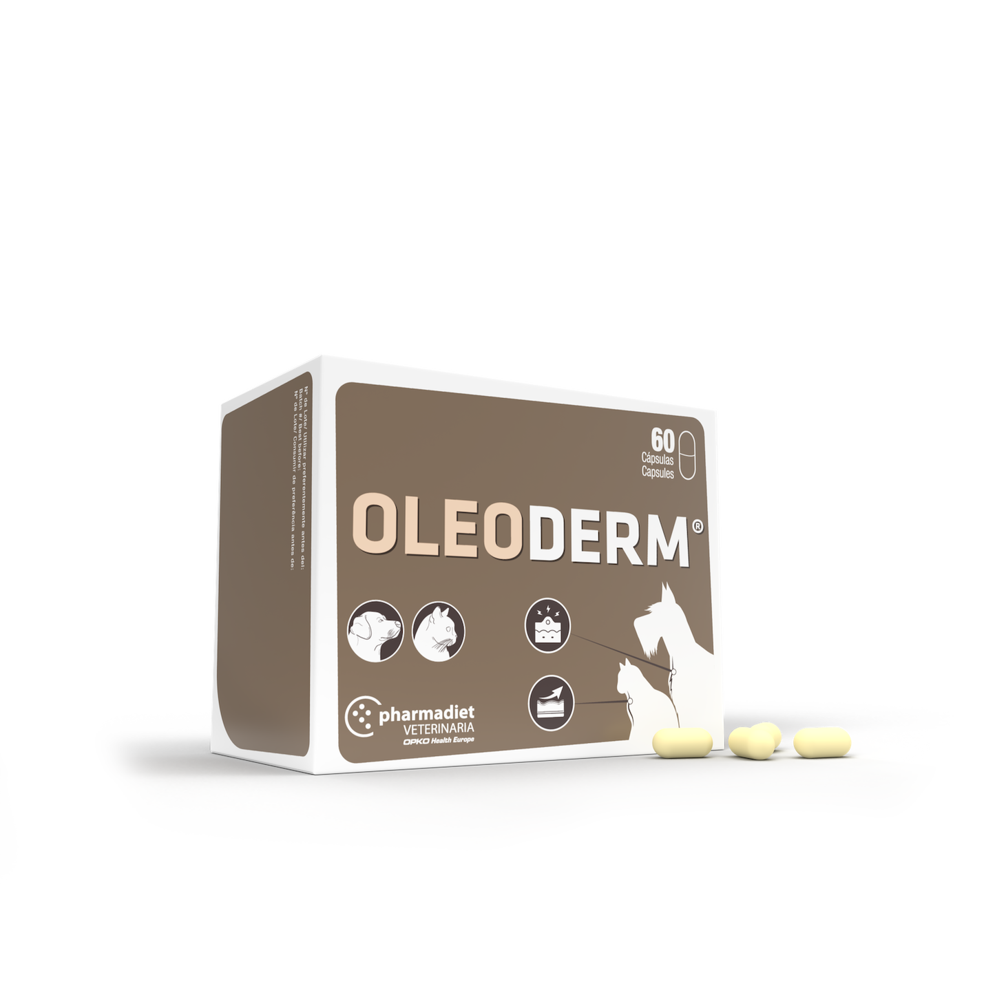 Oleoderm Pašaro papildai šunims ir katėms kailiui ir odai N60
