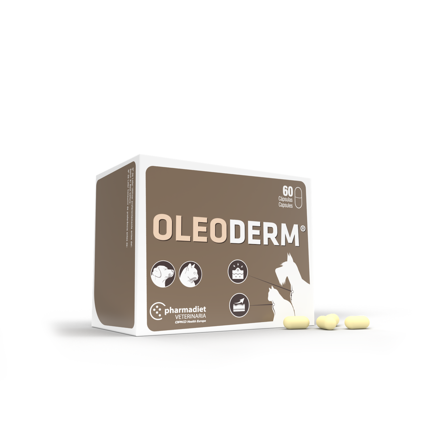 Oleoderm Pašaro papildai šunims ir katėms kailiui ir odai N60