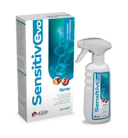 Sensitive Evo Spray Purškiklis šunims ir katėms turintiems išsausėjusią odą 200 ml