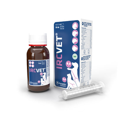 Ircvet gels. Perorāla barības piedeva hroniskas nieru mazspējas gadījumā, 50 ml.
