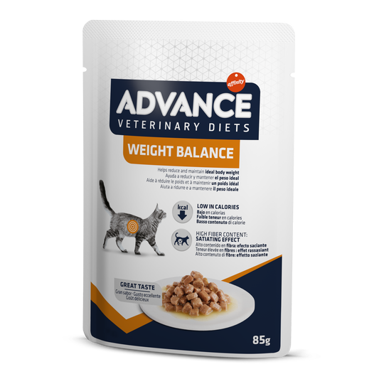 Advance Veterinary Diets WET Weight Balance Cat Šlapias maistas katėms svorio kontroliavimui 85G*12vnt