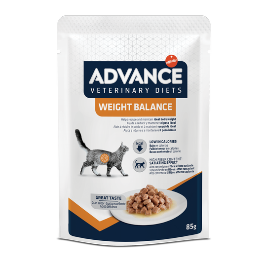 Advance Veterinary Diets WET Weight Balance Cat mitrā barība kaķiem svara kontrolei 85G*12gab.