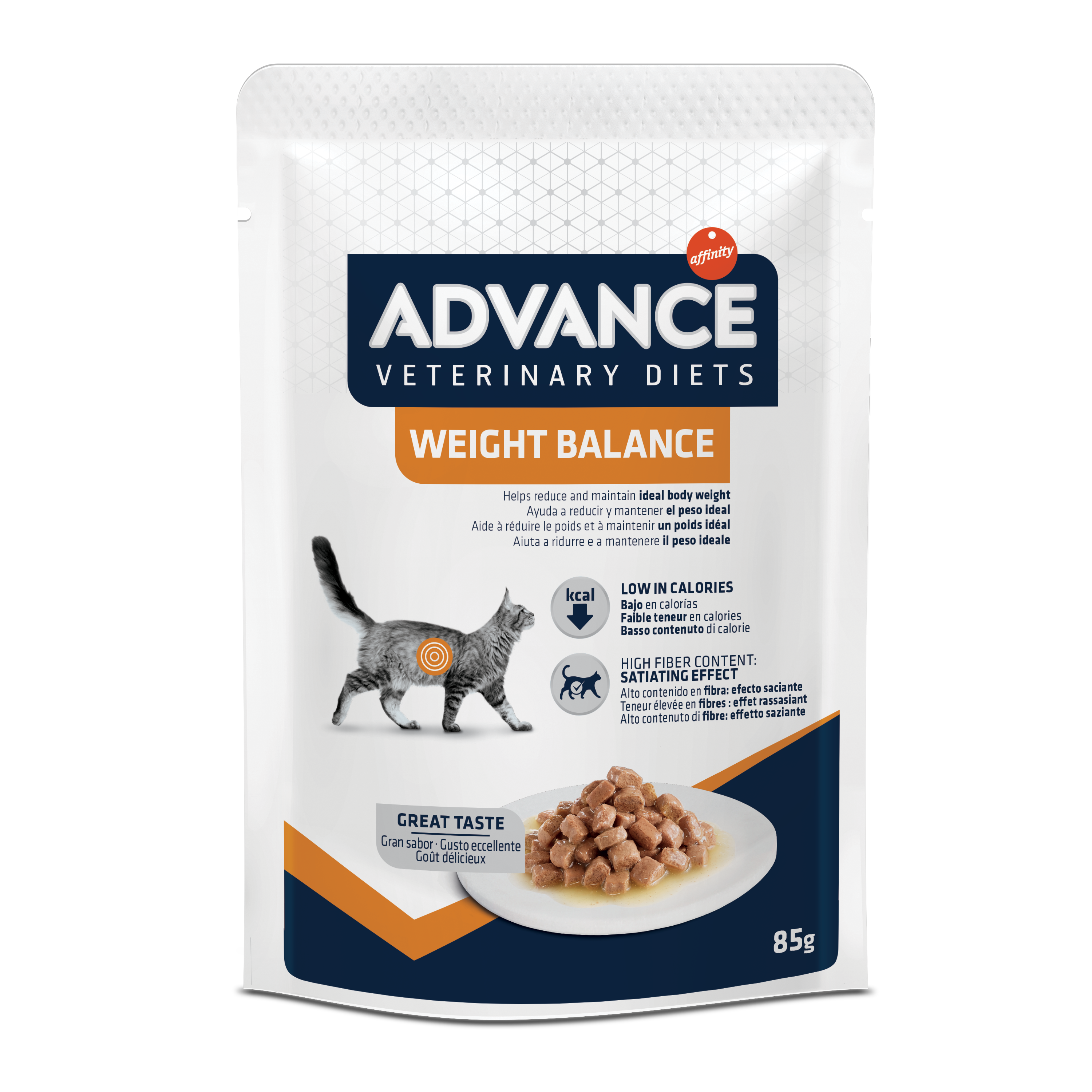 Advance Veterinary Diets WET Weight Balance Cat Šlapias maistas katėms svorio kontroliavimui 85G*12vnt