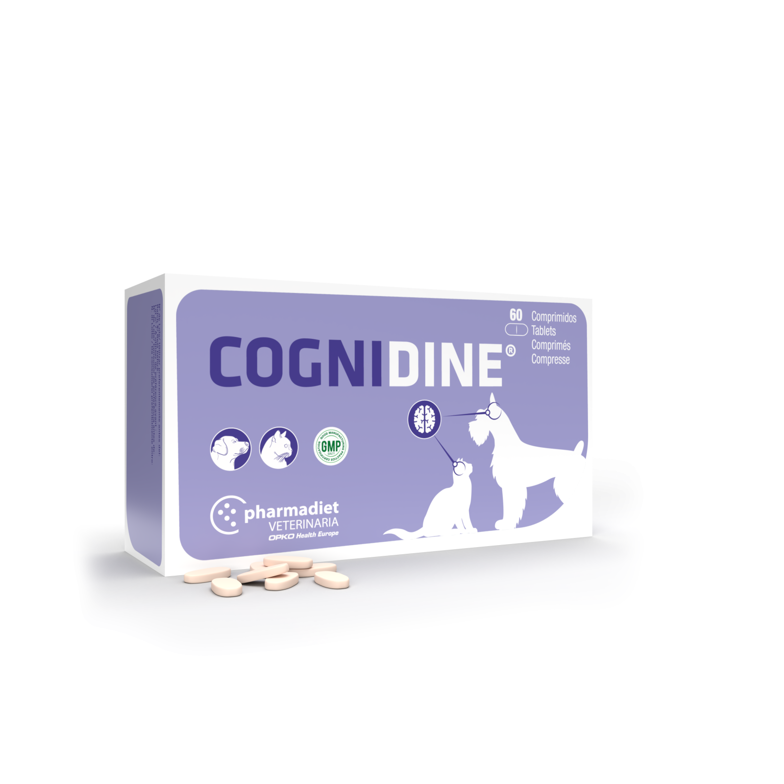 Cognidine Papildai šunims ir katėms nervų sistemai palaikyti N60