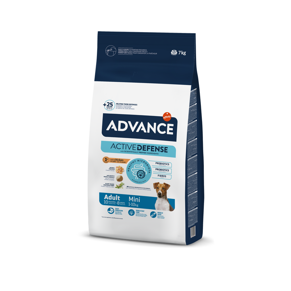 Advance Mini Adult Sausas maistas mažų veislių šunims 3kg