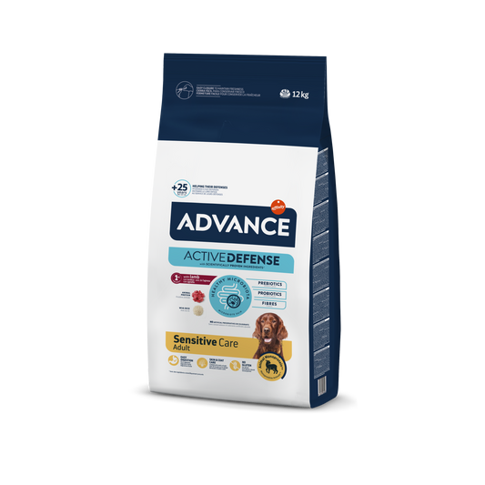 Advance Sensitive Lamb&Rise Sausas maistas turintiems virškinimo ir odos problemų su ėriena ir ryžiais 12 kg