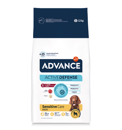 Advance Sensitive Lamb&amp;Rise sausā barība suņiem ar gremošanas un ādas problēmām ar jēru un rīsiem 12 kg