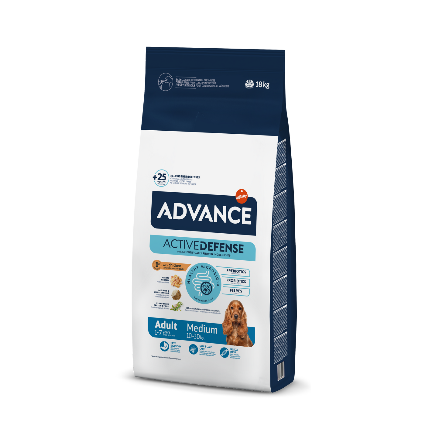 Advance Medium Adult Sausas maistas vidutinių veislių suaugusiems šunims 18 kg