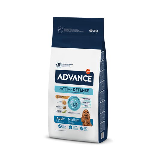 Advance Medium Adult Sausas maistas vidutinių veislių suaugusiems šunims 18 kg