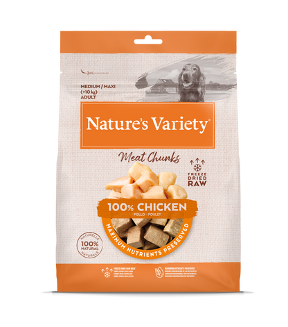 Nature's Variety Meat Chunks Liofilizuoti skanėstai su vištiena 50 g