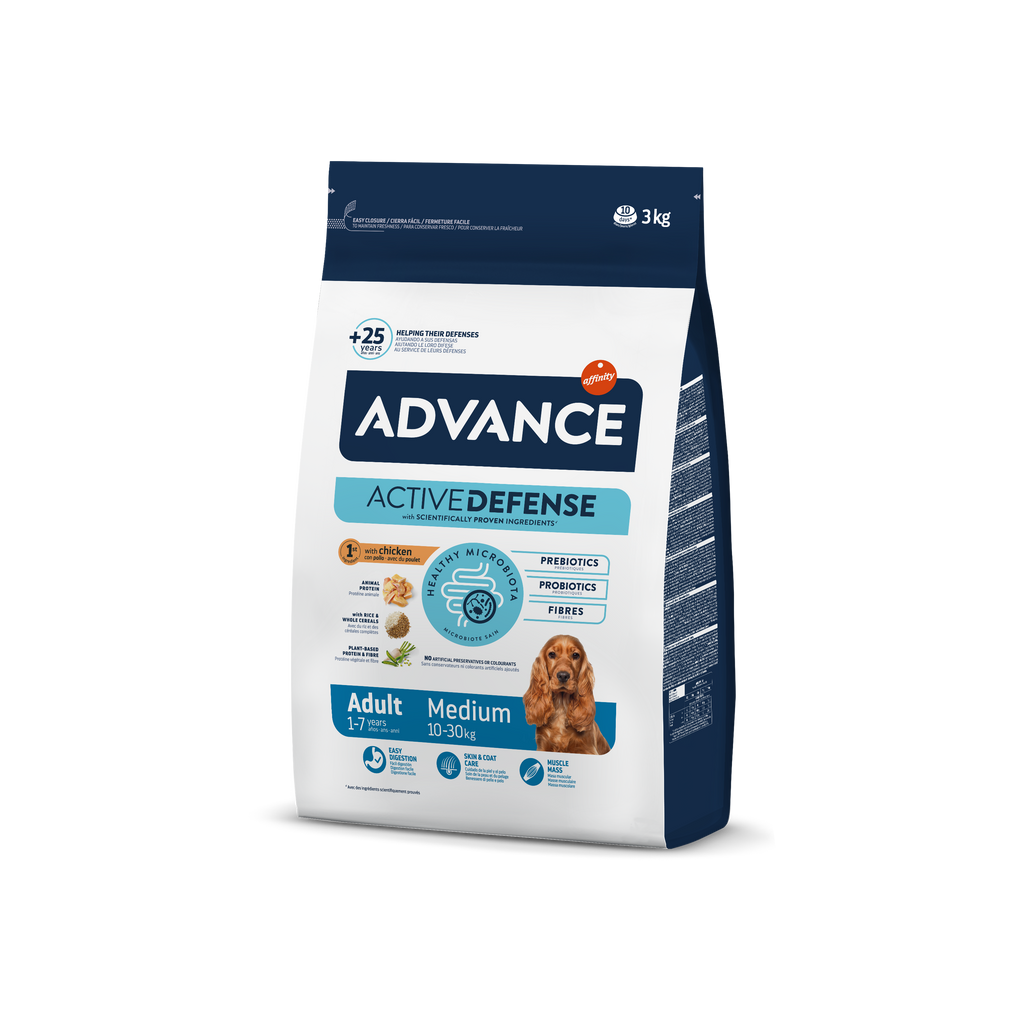 Advance Medium adult Sausas maistas vidutinių veislių suaugusiems šunims 3 kg