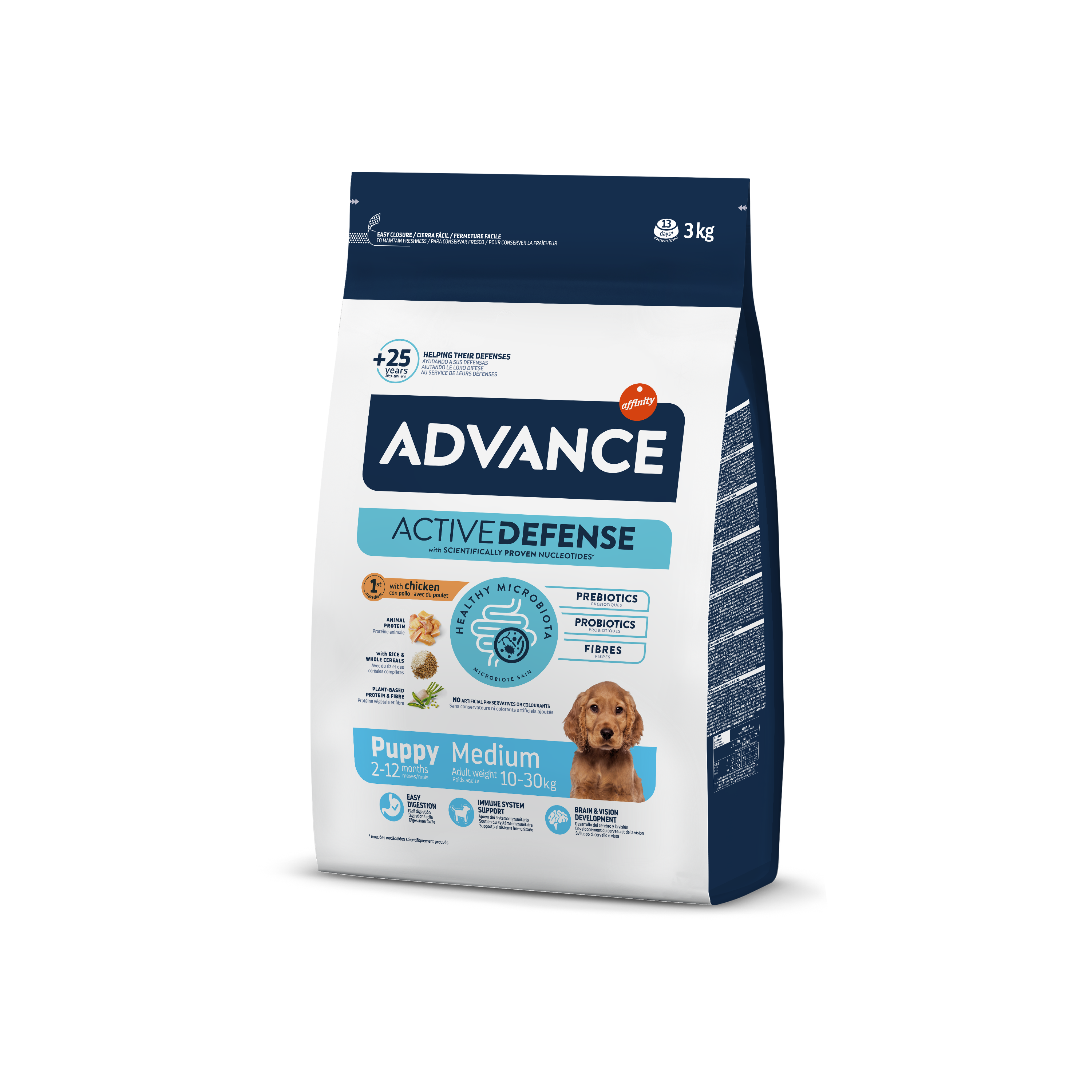 Advance Puppy Medium Sausas maistas vidutinių veislių šuniukams 3 kg