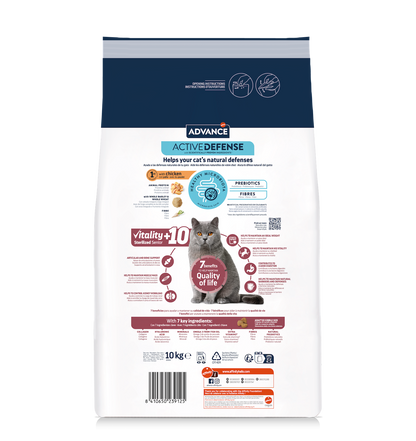 Advance Sterilized Senior Vitality sausā barība sterilizētiem kaķiem vecākiem kaķiem 10 kg