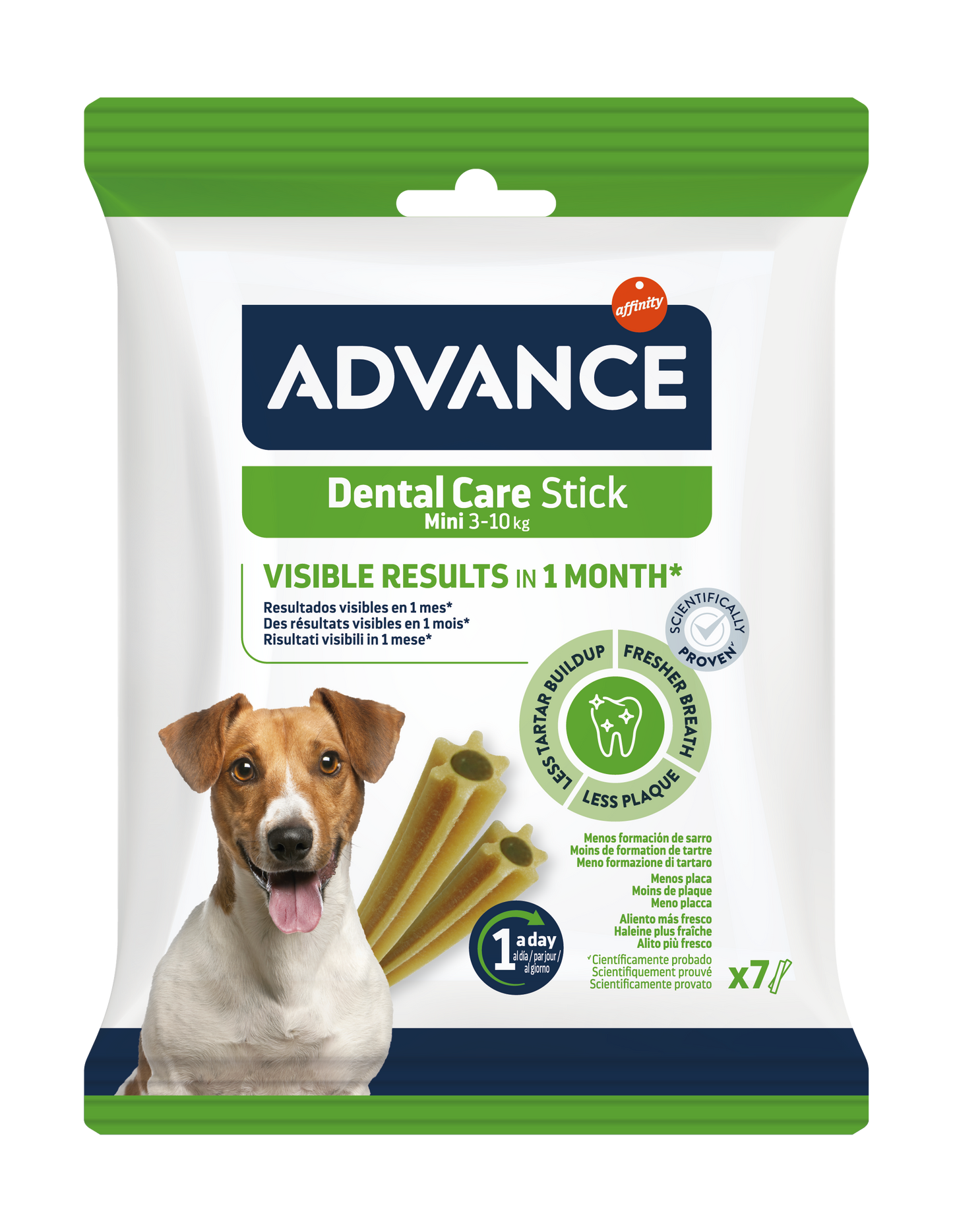Advance Dental Care Stick MINI Skanėstai šunims dantų priežiūrai 90 g