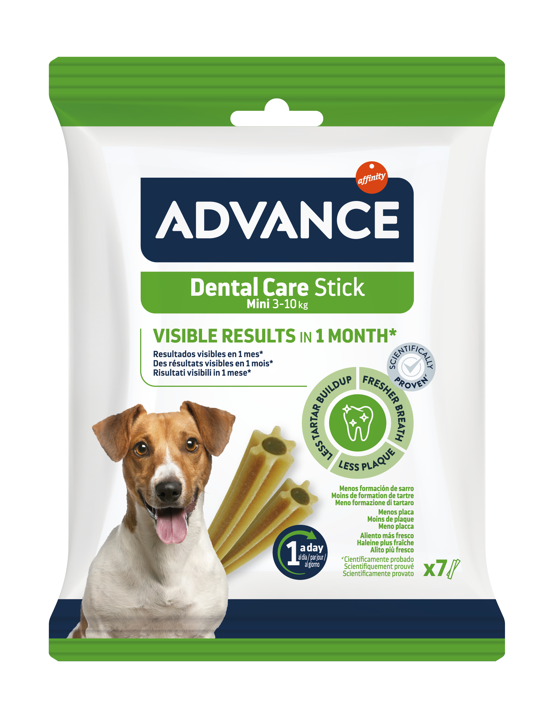 Advance Dental Care Stick MINI Skanėstai šunims dantų priežiūrai 90 g