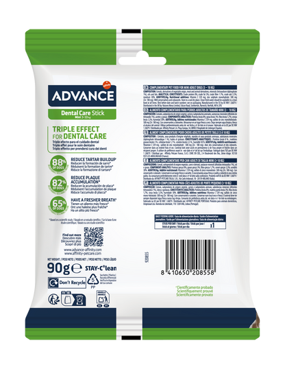 Advance Dental Care Stick MINI Skanėstai šunims dantų priežiūrai 90 g