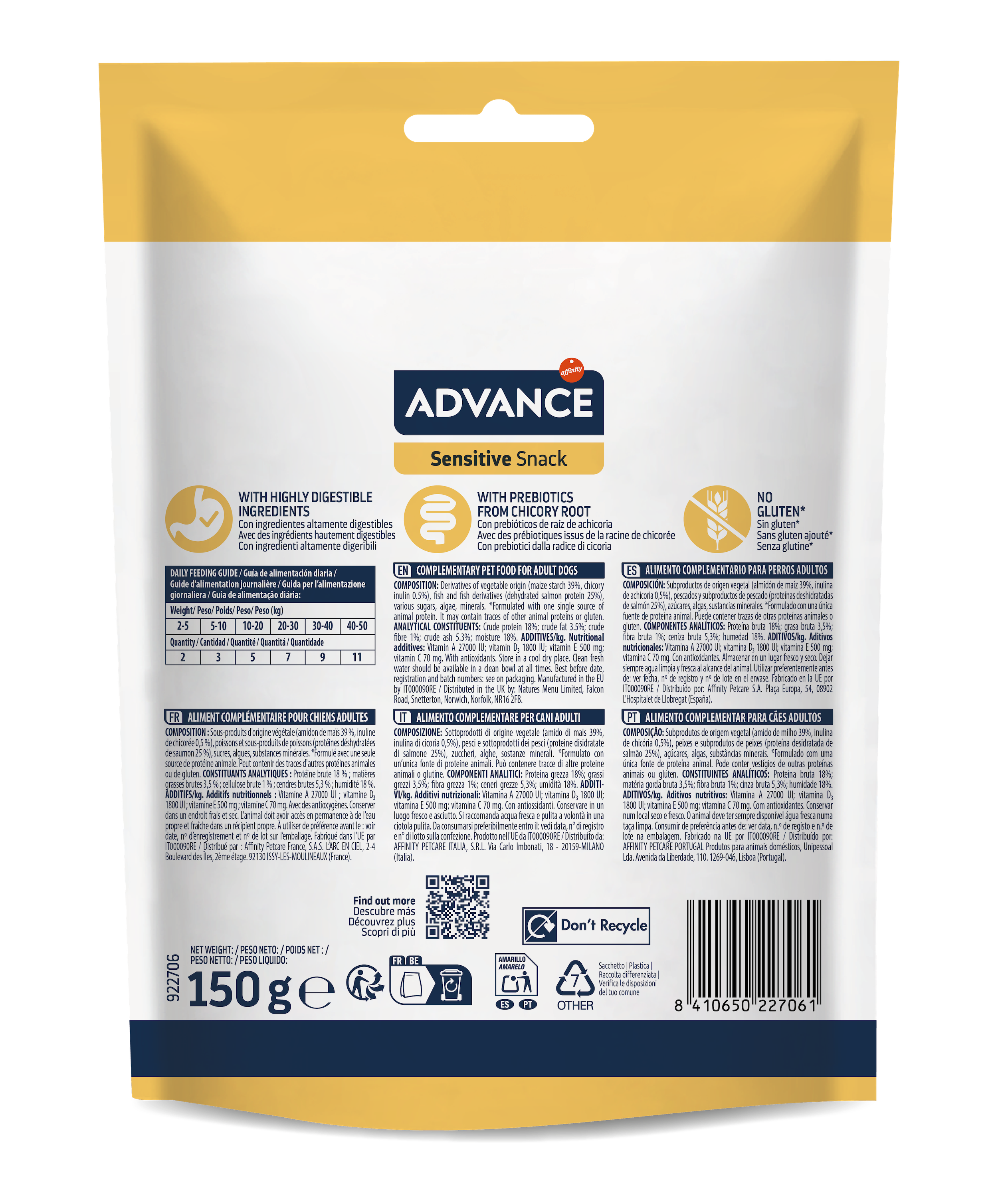 Advance Sensitive Snack 150 g