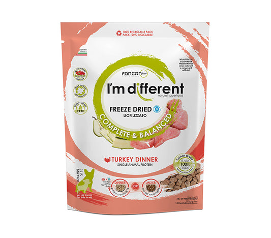 Diff Turkey Dinner Liofilizuotas maistas šunims su kalakutu 156 g