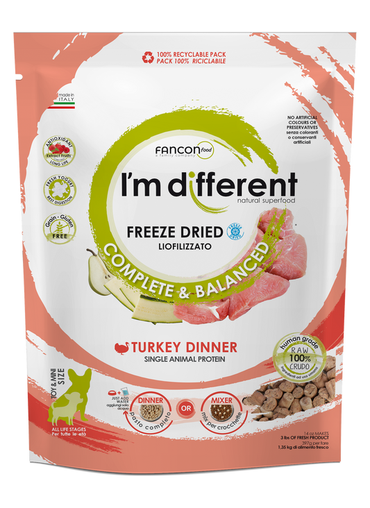 Diff Turkey Dinner Liofilizuotas maistas šunims su kalakutu 397g