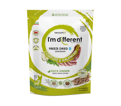 Diff Duck Dinner Liofilizuotas maistas šunims su antimi 156 g
